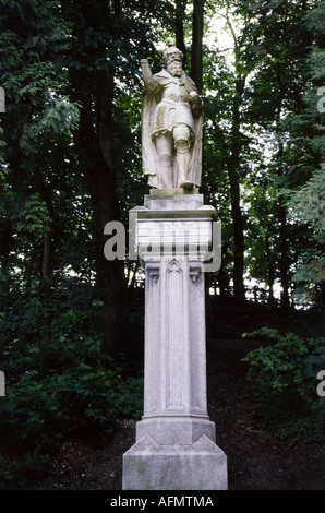 Louis IV 'le bavarois', 1282 - 11.10.1347, empereur romain Saint 17.1.1328 - 11.10.1347, monument, Landshut, Banque D'Images