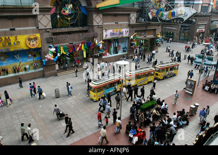 Vue de dessus de la Nanjing Road Banque D'Images