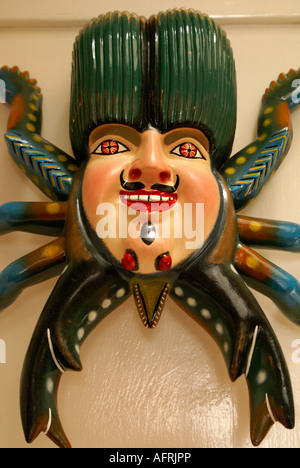 Scorpion mexicain de cérémonie ou de masque spider État de Guerrero. Museo Casa de la Mascara Musée du masque, Acapulco, Mexique Banque D'Images