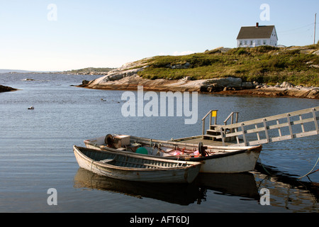 Peggy's Cove, un célèbre village de pêche en Nouvelle-Écosse, au Canada, en Amérique du Nord. Photo par Willy Matheisl Banque D'Images