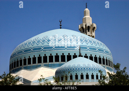 Le roi Abdallah mosquée dans le quartier el abdali dans le centre de Amman Jordanie Banque D'Images