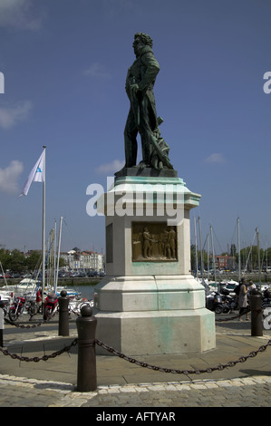 Statue de Duperre, Victor Guy, La Rochelle, France Banque D'Images