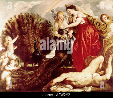 Beaux-arts, Rubens, Peter Paul (28.6.1577 - 30.5.1640), peintre hollandais, peinture 'Junon et Argus' , vers 1611, Wallraf-Richartz-Museum, Cologne, l'artiste n'a pas d'auteur pour être effacé Banque D'Images