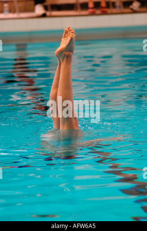Championnats de natation synchronisée BRITANNIQUE WALSALL Banque D'Images