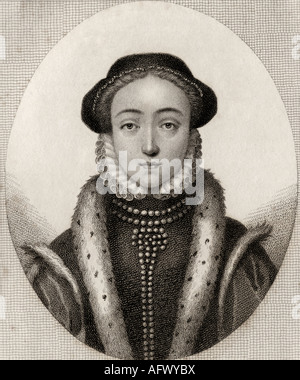 Lady Jane Grey, alias Lady Jane Dudley, 1537 - 1554. La Reine titulaire de l'Angleterre pendant neuf jours en 1553. Banque D'Images