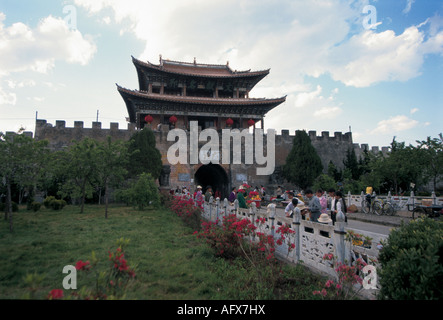 La Porte Sud à Dali, Dali, Yunnan Banque D'Images