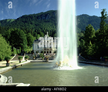 DE - La Bavière : le château de Linderhof Banque D'Images