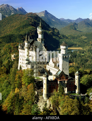 DE - La Bavière : Château de Neuschwanstein Banque D'Images