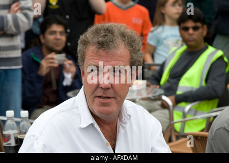 Jeremy Clarkson avant le Britcar 24 heures de course à Silverstone Banque D'Images