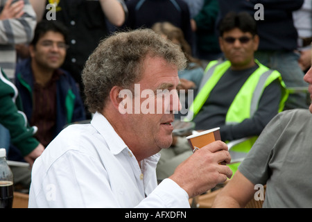 Jeremy Clarkson avant le Britcar 24 heures de course à Silverstone Banque D'Images