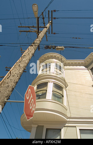 Maison de style victorien. Zone de Russian Hill. San Francisco. La Californie. USA Banque D'Images