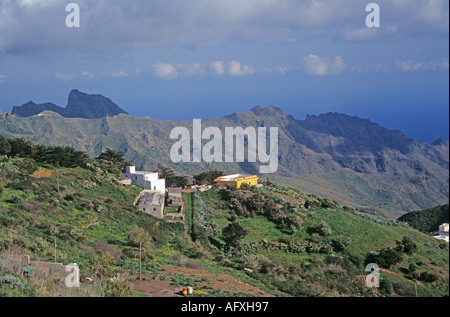 TENERIFE NORD février Regarder sur port de Santa Cruz de Las Mercedes Banque D'Images
