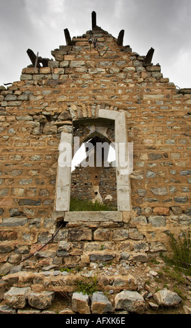 Camp des fourches abandonné les casernes militaires français Alpes Maritimes France Banque D'Images