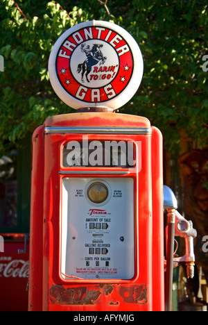 Pompe à carburant gaz vintage frontière santa fe new mexico Banque D'Images