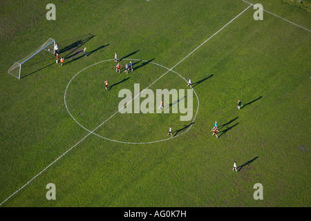 Match de football de l'antenne, Reykjavik Islande Banque D'Images