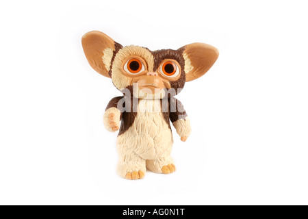 Gremlins Gizmo Toy on white background studio Banque D'Images