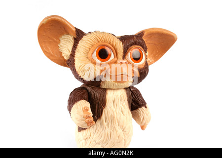 Gremlins Gizmo Toy on white background studio Banque D'Images