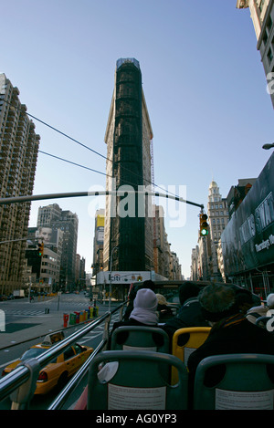 Flatiron building sur broadway 23e Rue et 5e avenue new york city new york USA Banque D'Images