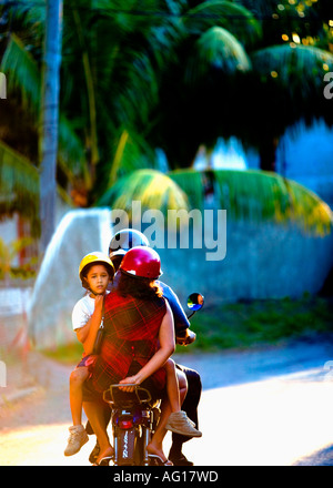 Sortie en famille - Ile Maurice Banque D'Images