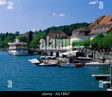 Géographie / voyage, Allemagne, Bade-Wurtemberg, Überlingen, port, le lac de Constance, le pier, Additional-Rights Clearance-Info, lac--Not-Available Banque D'Images