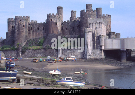 Château de Conwy dans le Nord du Pays de Galles Banque D'Images