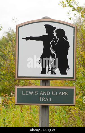 Lewis et Clark, Columbia River Gorge Washington Banque D'Images