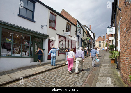 Les touristes à pied de pente raide, LINCOLN EN JUILLET Banque D'Images
