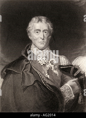 Arthur Wellesley, 1er duc de Wellington, 1769 -1852. Soldat britannique et homme d'État. Banque D'Images