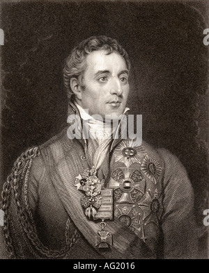 Arthur Wellesley, 1er duc de Wellington, 1769 - 1852. Soldat britannique et homme d'État. Banque D'Images