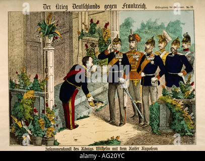 Événements, guerre franco-prussienne 1870 - 1871, Bataille de Sedan 2.9.1870, , Banque D'Images