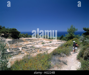 Kameiros Rhodes Grèce Antique Banque D'Images