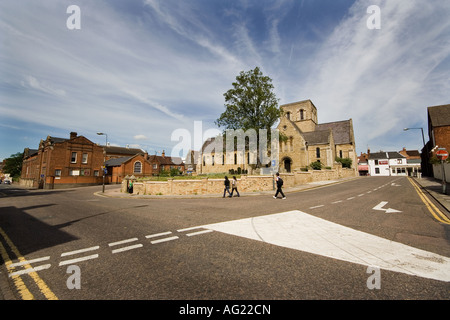 Villages Chuches Angleterre Banque D'Images