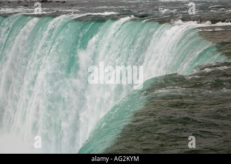 Bord du ou des chutes du Niagara à Niagara Falls Ontario Canada Banque D'Images