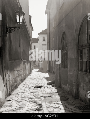 Alley à Prague République Tchèque Banque D'Images