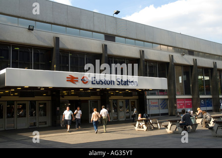 La gare de Euston à Londres, Angleterre Banque D'Images