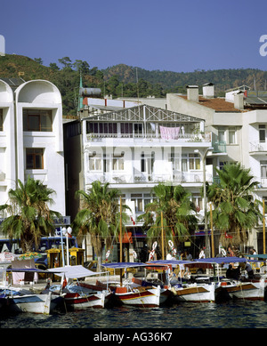 Géographie / voyage, Turquie, Marmaris, port, bateaux, vieille ville, promenade, Riviera turque, , Additional-Rights Clearance-Info-Not-Available- Banque D'Images