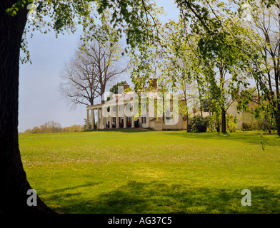 Mount Vernon maison de George Washington en Virginie du Nord le long de la rivière Potomac Banque D'Images