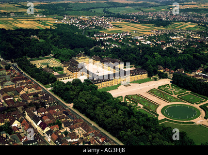 Géographie/voyages, Allemagne, Bade-Wuerttemberg, Ludwigsburg, bâtiments, château résidentiel, vue extérieure, photo aérienne, 1704 - 1730, Banque D'Images