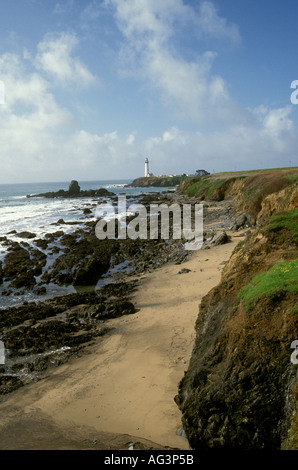 Californie Pigeon Point Pt phare de la côte de San Mateo Banque D'Images