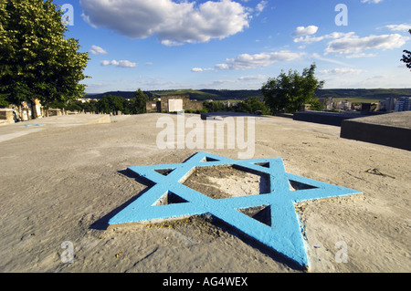 La Moldavie, Iasi, le cimetière juif Banque D'Images