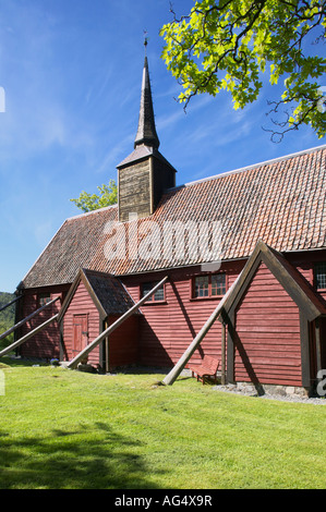 L'église à Lundanset Kvernes, Kvernes, Averoy, More og Romsdal (Norvège) Banque D'Images