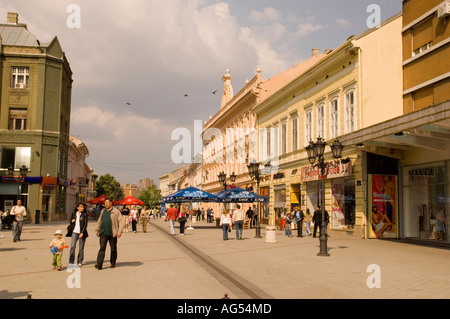 Rues de Novi Sad, Serbie Banque D'Images