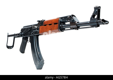 Kalashnikov AK47 AKMS Fusil d'assaut automatique. Banque D'Images