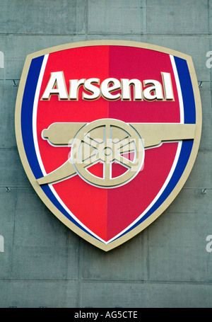 Gunner's Shield Arsenal football Club le nouveau stade Emirates d'Arsenal, Holloway Londres, Royaume-Uni Banque D'Images