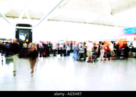 L'aéroport de Stansted, Angleterre Banque D'Images