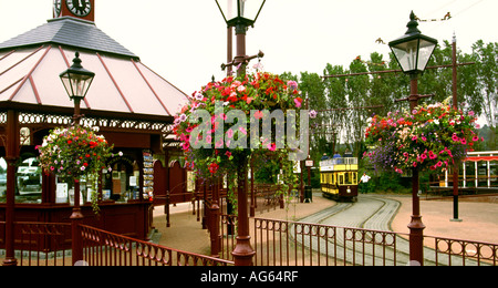 Devon Colyton Seaton Tramway véhicule à la station de Colyton Banque D'Images