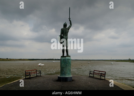 Ancien port de pêche d'ESSEX MALDON SUR LA RIVIÈRE BLACKWATER SUR LA CÔTE EST DE L'ANGLETERRE BRYTHNOTH COMTE D'ESSEX Banque D'Images