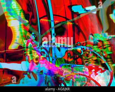 Photo abstrait moderne, d'Art, artificiel Banque D'Images
