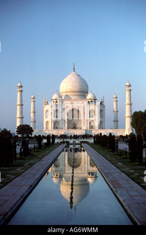 L'Inde Uttar Pradesh Agra Taj Mahal en fin d'après-midi Banque D'Images