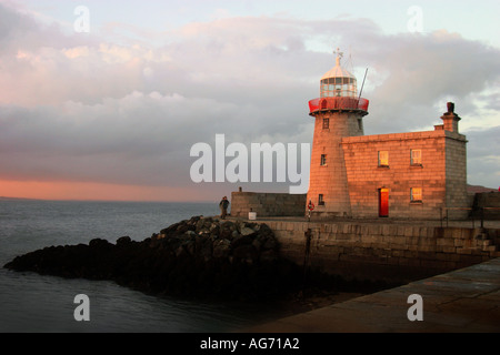 Le port de Howth à soir Banque D'Images